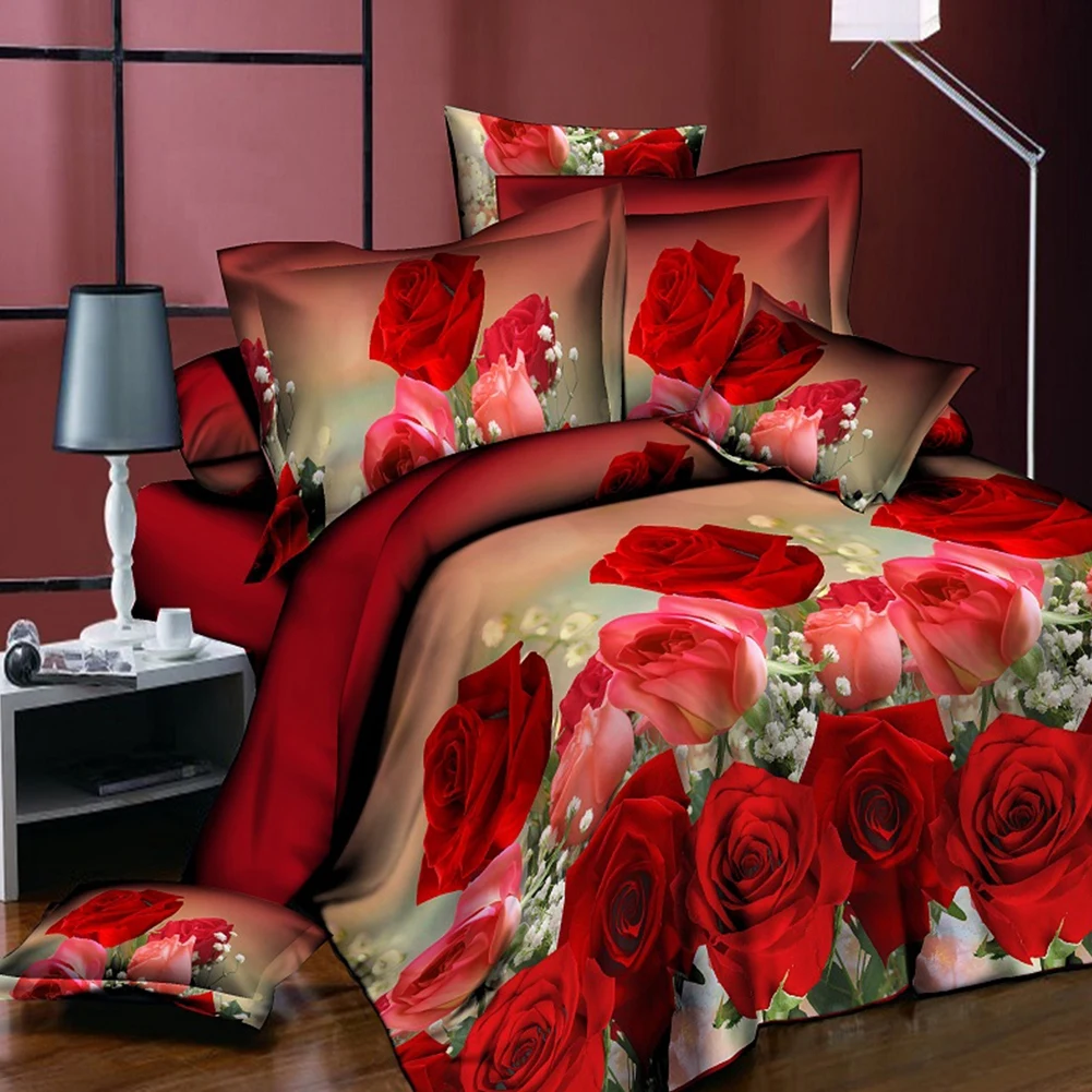 3 шт. комплект постельного белья с 3D принтом льва панды|Комплекты белья| |