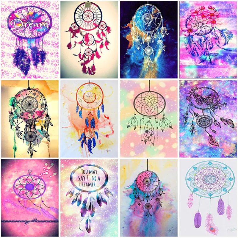 

5D Diamond Painting Dreamcatcher Cross Stitch Kits Full Square Round Drill Diamond Embroidery Mosaic Art Picture Home Decor