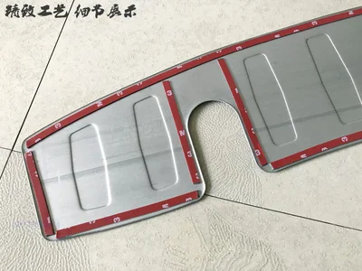 

stainless steel Rear Bumper Protector Sill Trunk Rear guard Tread Plate For Ford Ecosport 2013-2017