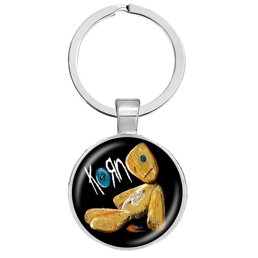 Новые Korn брелки ручной работы круглые тяжелые металлические рок группы для