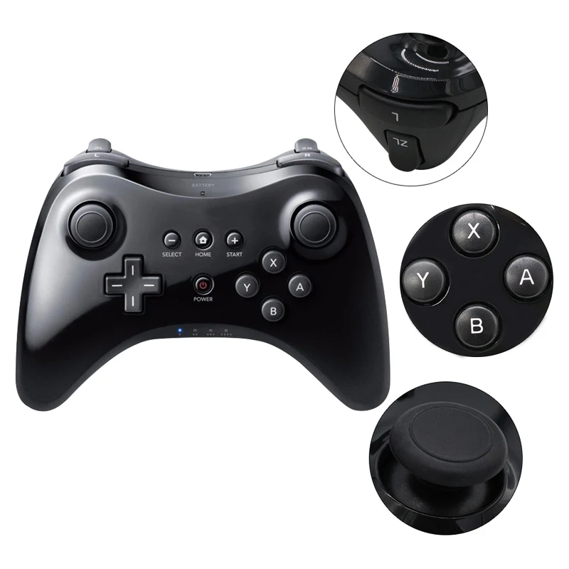 For Nintend Wii U Pro Controller USB Classic Dual Analog Bluetooth Wireless Remote Controle WiiU Gamepad | Электроника