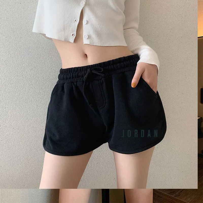 

Spring and summer new casual fashion trend letter printing sports shorts versatile high waist casual shorts