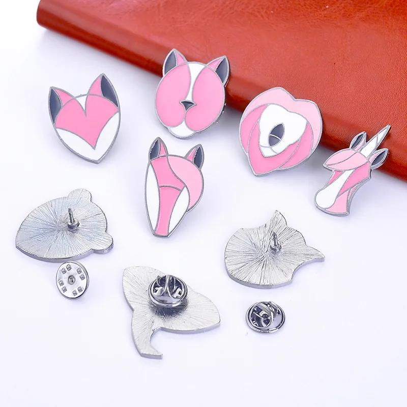 Эмалированные джинсовые куртки с единорогом для рубашки булавка пряжка значок