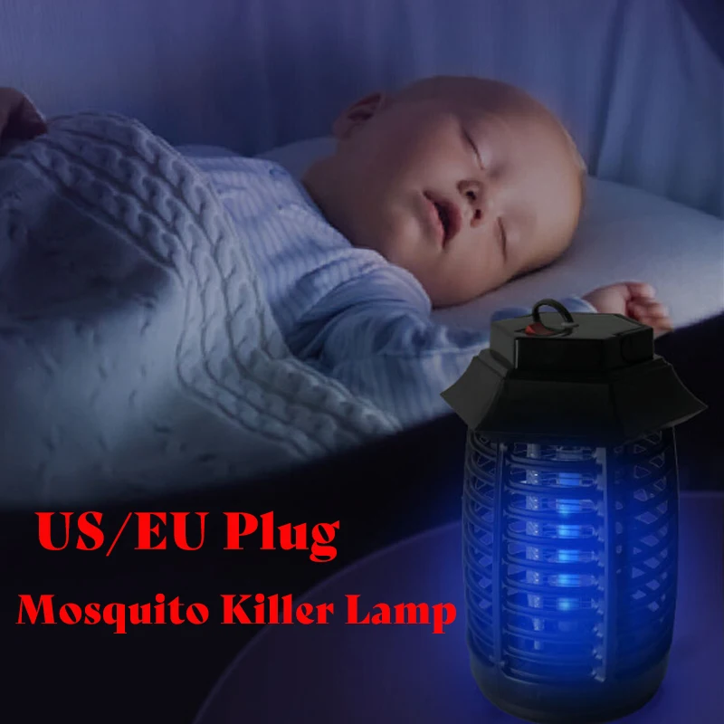 Электрическая ловушка для комаров с вилкой Стандарта США/ЕС светодиодная