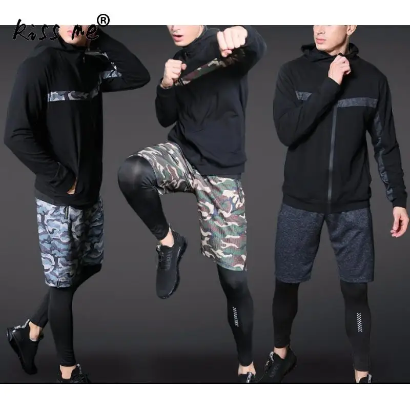 Цельный Спортивный Комплект из трех предметов для тренировок леггинсы спортзала