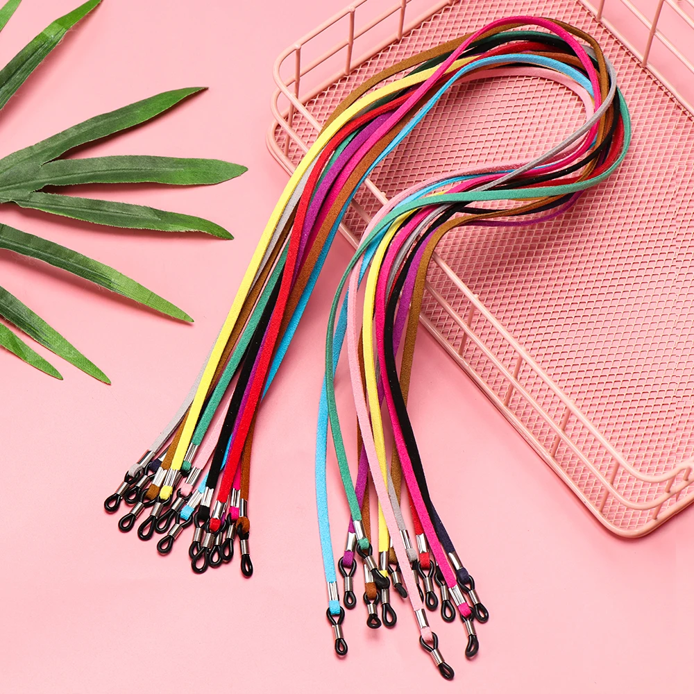 New Leather Glasses Chain Sunglass Strap High Elasticity Eyeglass Cord Holder Necklace Fashion Eye Wear Decoration | Аксессуары для