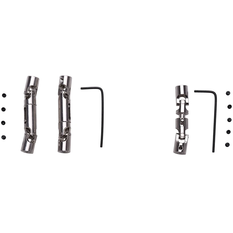 

3 шт. обновления Части Металлический приводной вал серебро для WPL B-36 B-16 6WD 1/16 RC автомобиль для инструмент Запчасти