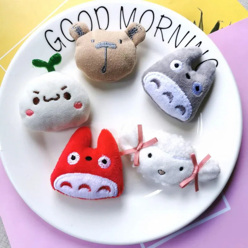 

10pcs/lot DIY Handmade cute Stuffed Bear dolls Padded Patches Appliques For Clothes Sewing Supplies DIY Hair Decoration