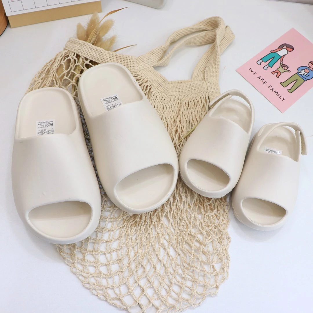 

Baby Toddler Kids Adults Slip-On Fashion Sandals Boys Girls Foam Beach Summer Slides Bone ResinChildren Lightweight Water Shoes