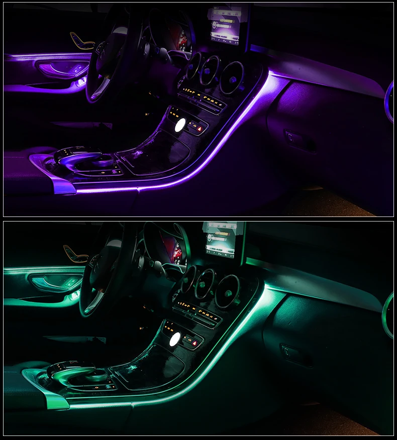 64 colors Ambient light For W205 Mercedes benz C GLC class C260 C180 Atmosphere Lamp advanced cover | Автомобили и мотоциклы
