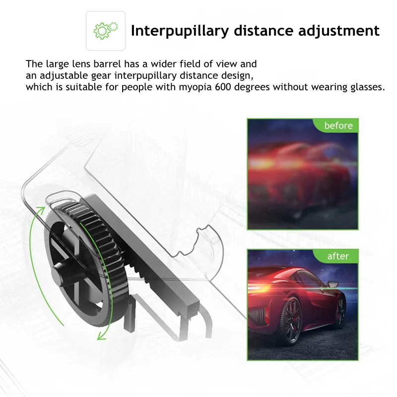 Тысяча волшебных головообразных 3D-очков виртуальной реальности шлем для