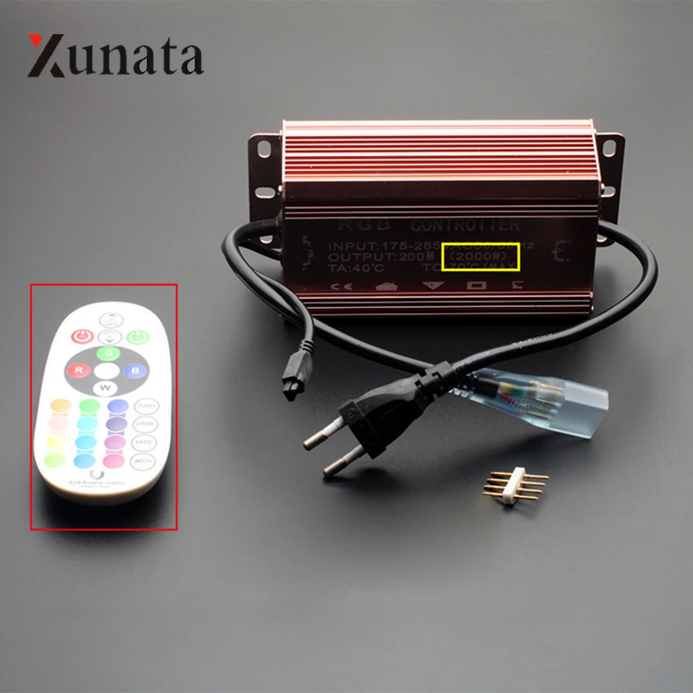 Пульт дистанционного управления RGB 220 В 2000 Вт 24 клавиши 100-200 м | Лампы и освещение