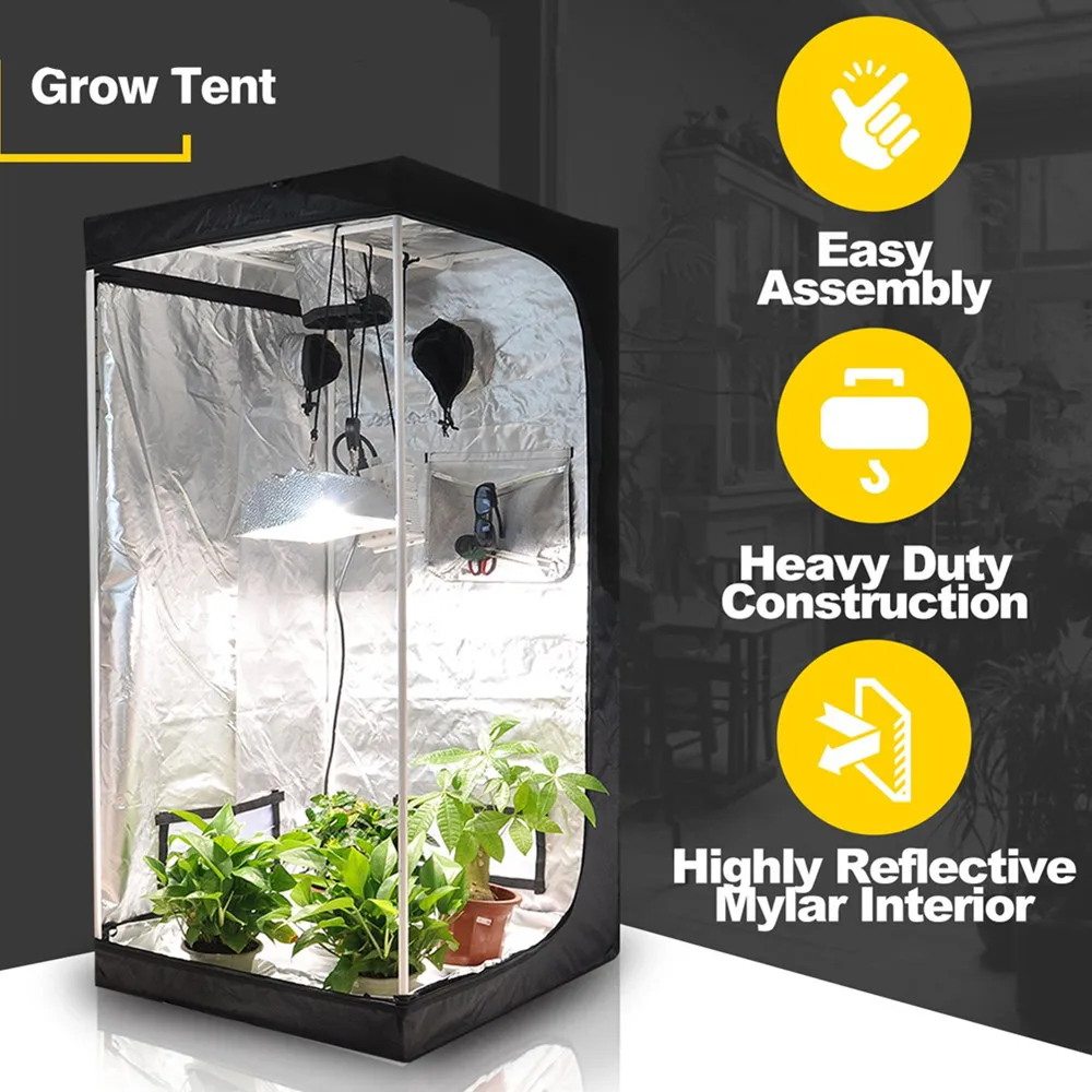 50x50x100 Led Grow Tent 60x60x140 Grow Box 80x80x160 Tent 100x100x200 Led Grow Tent 120x120x200 Plant Gorw Tent For Indoor Grow