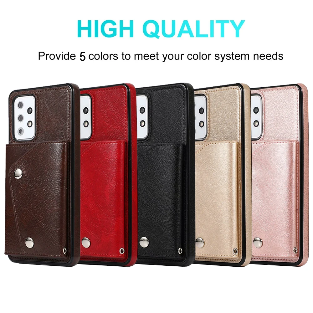 

Leather Wallet A32 A52 A72 Case For Samsung Galaxy A12 A51 A71 A81 A91 A90 Note20 S21 S20 FE Ultra S10 S9 S8 S7 Plus Phone Cover