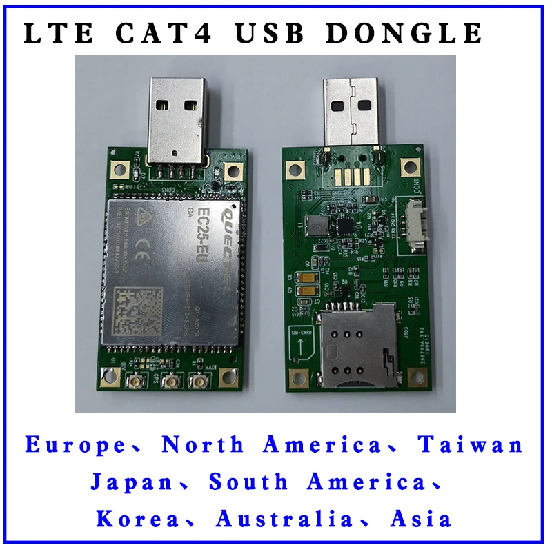 Quectel EC25 E/EC25 AU/EC25 AF/EC25 EU/EG25 G/EC25 V/EC25 EC CAT4 LTE + GPS модуль маленький usb ключ комплект для