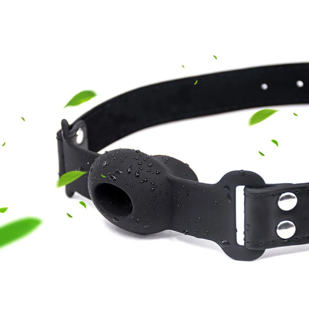 Hollow Oral Gag Silicone Bdsm Open Mouth Plug Adult Games Leather Bondage Restraints Sex Toys For Women Couples Fetish Torture | Красота и