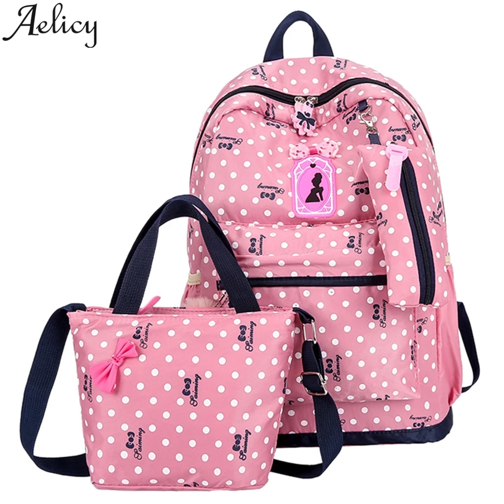 Женские нейлоновые рюкзаки Aelicy школьные сумки ярких цветов для подростков