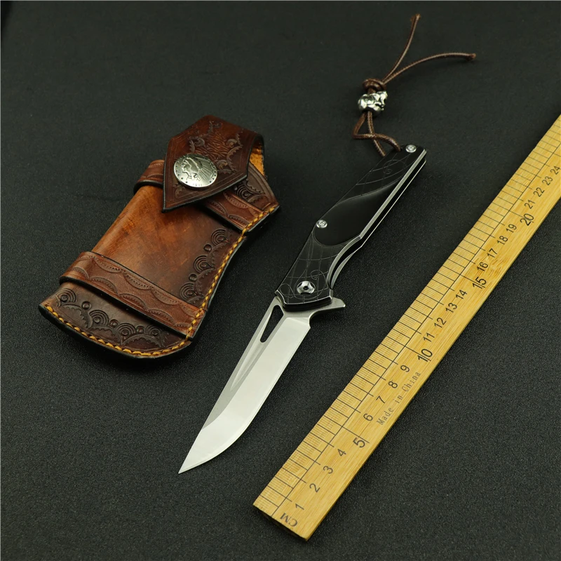 

Складной нож M390, походный портативный карманный охотничий нож TC4, ручка из титанового сплава, тактический инструмент для самообороны, EDC