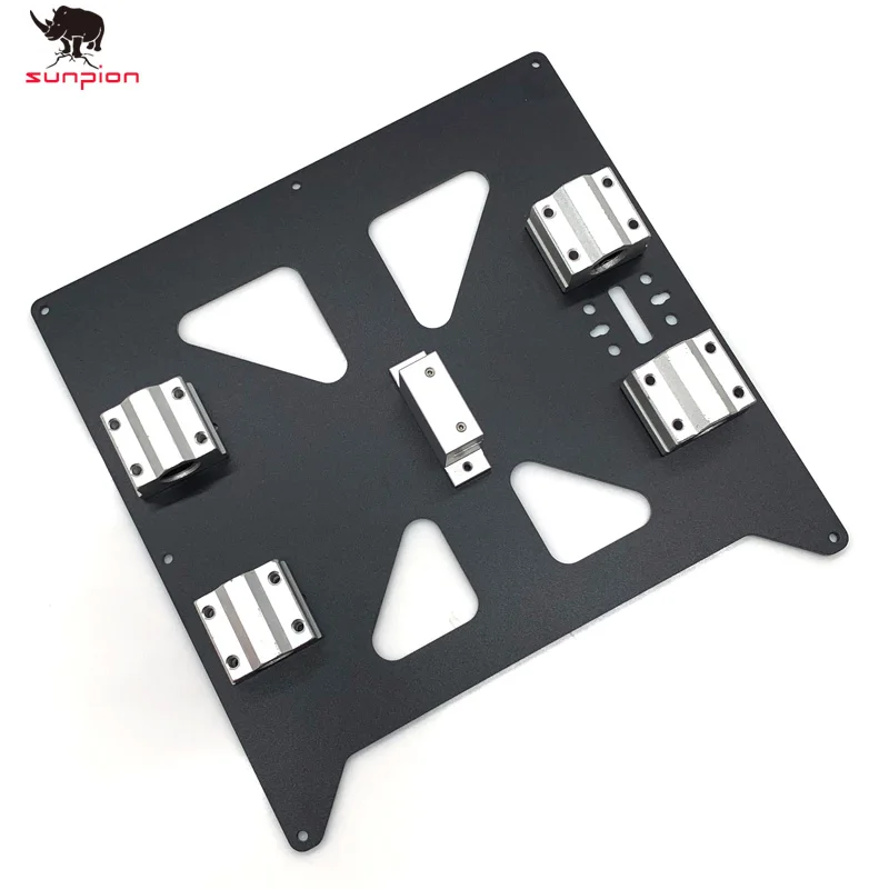 

Aluminum Y Carriage Anodized Plate With SC8UU pgrade Prusa i3 V2 Hot Bed Support Plate For Prusa i3 RepRap DIY 3D Printer parts