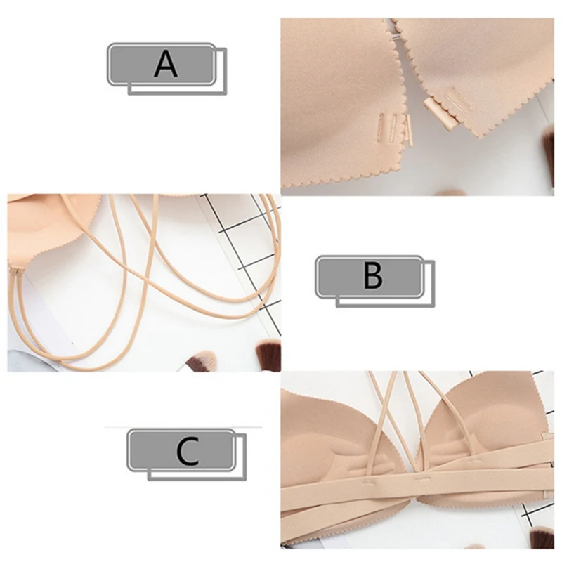 

Fashion Bra Spring Summer Seamless Sexy Front Button Bra Girls's Push Up Underwear Buckle Female Chest Bra Underwire
