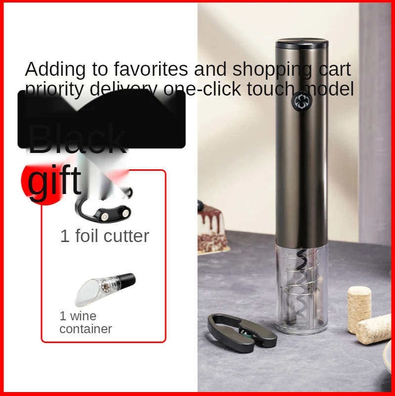 

Electric Wine Opener Automatic Bottle Opener Portable Household Foil Cutter Electric Wine Bottle Opener kitchen Corkscrew