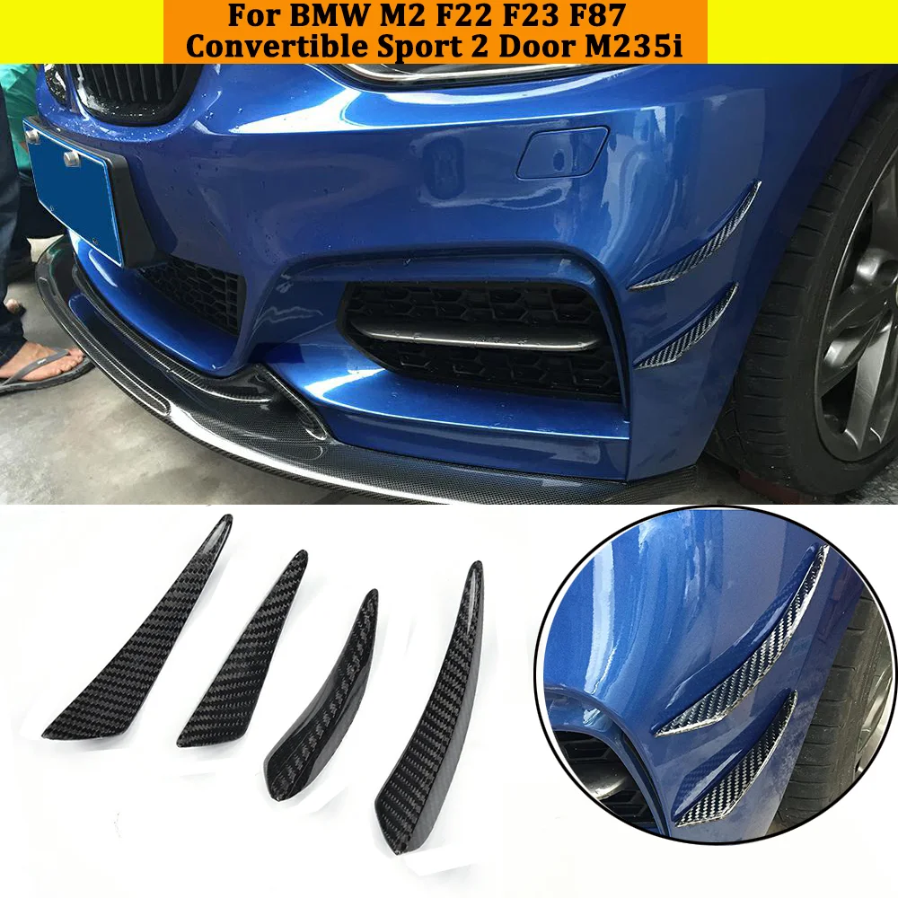 F22 F23 F87 углеродный защитный сплиттер для передней губы плавники BMW M2 M235i 2-дверный