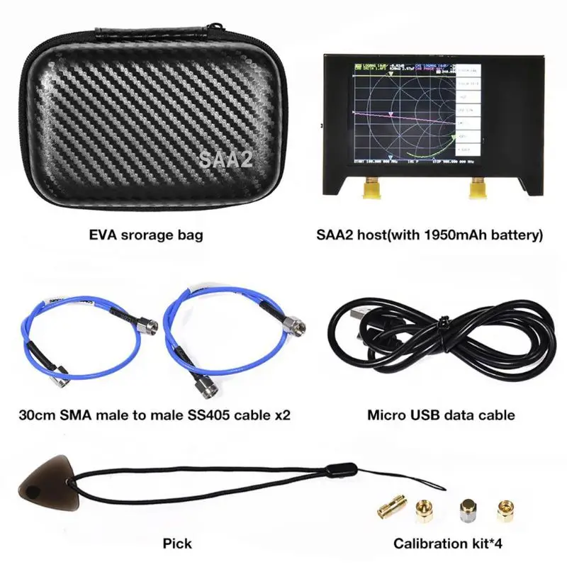 Network- Analyzer Durable Metal Accurate Antenna Analyzer with 2.8-inch Display Vector Analyzer X6HA