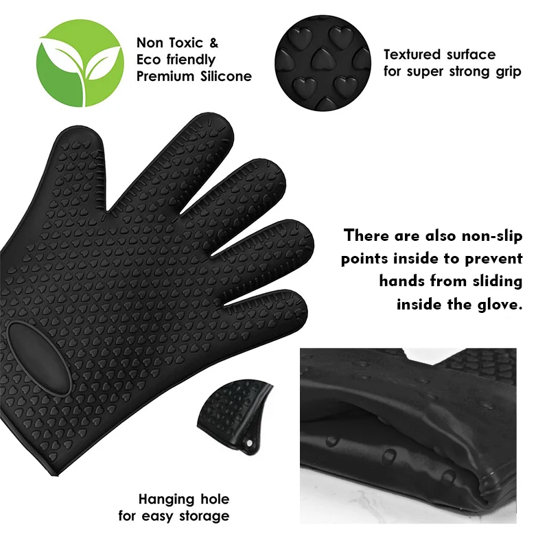 Силиконовая перчатка для микроволновой печи барбекю духовки горячая модель