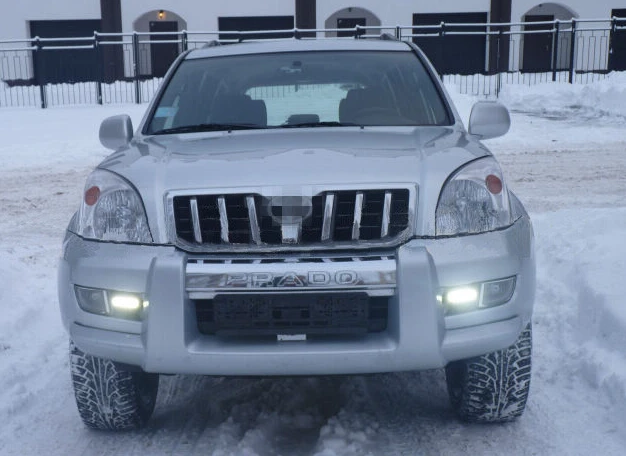 E4 знак светодиодный дневные ходовые огни для Toyota Land Cruiser Prado 120 GRJ120 TRJ120 FJ120 2002 ~ 2009