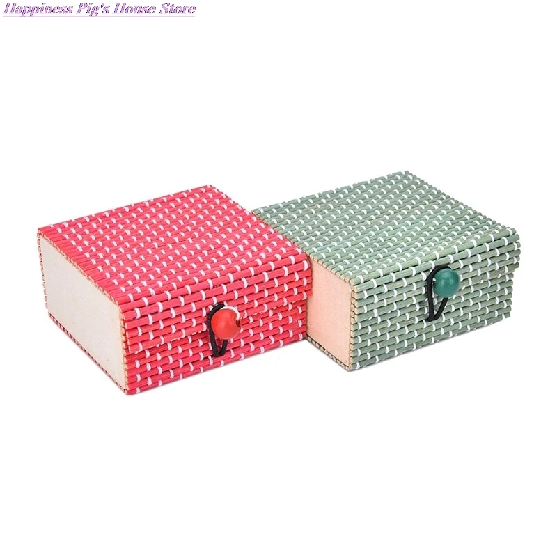 

1PC Cute Bamboo Wooden Ring Necklace Earrings Case Makeup Case Holder 11 Colors Cute Jewelry Box Storage Organizer
