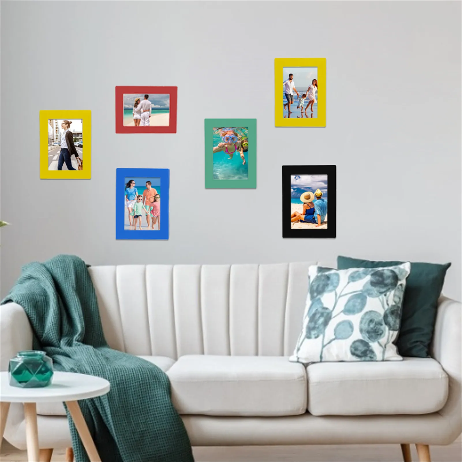 

Photo Frame Magnetic Reusable Fridge Refrigerator Picture Decor Reusable Colorful Magnetic Photo Picture Colorful Frames