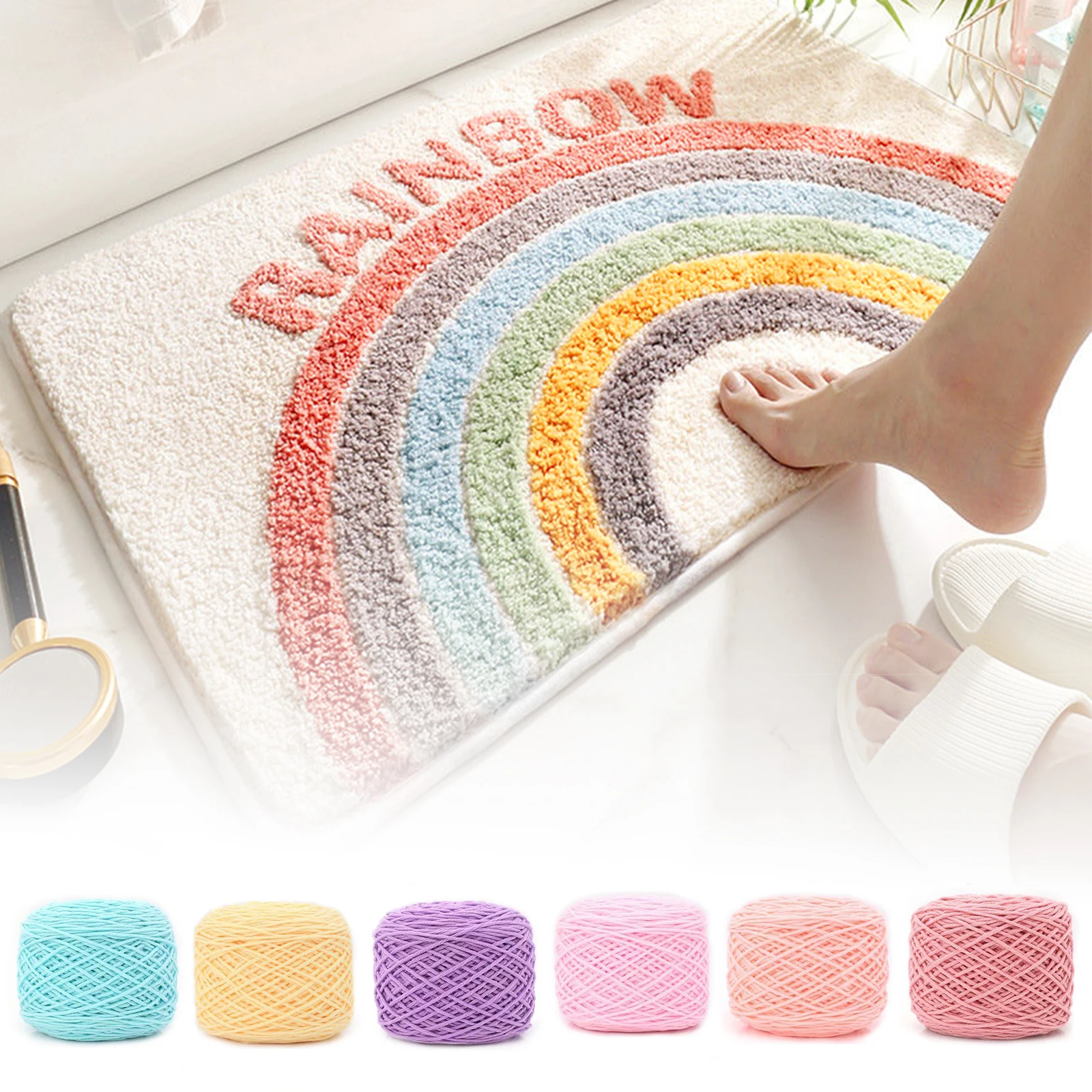 Прочный Tufting мягкая пряжа DIY вышивка ковер-гобелен для изготовления