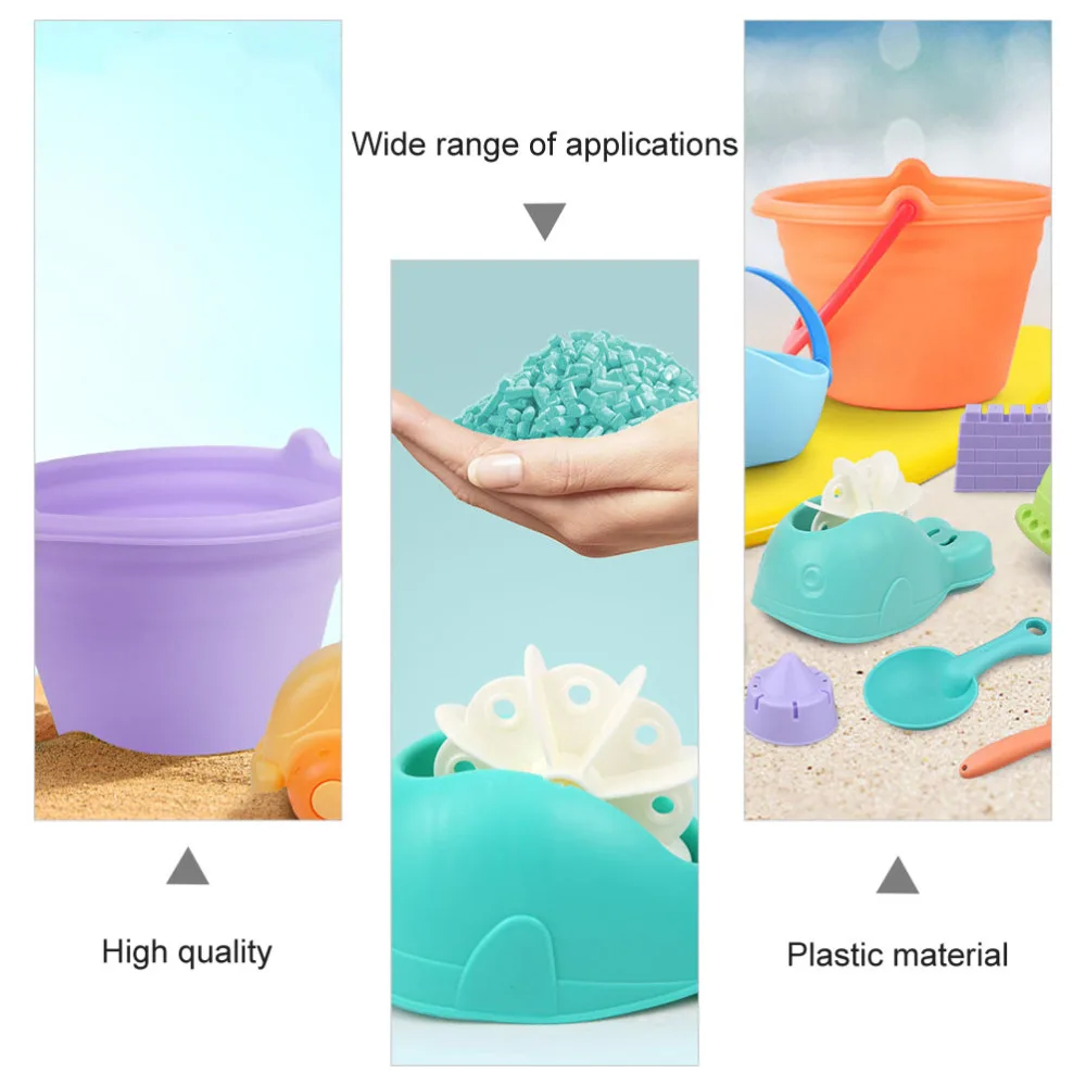 

14pcs Kid Beach Pot Shovel Car Sand Molds Beach Educational Playthings