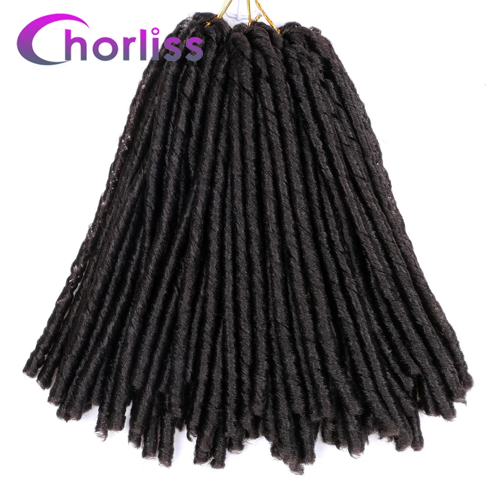 Brown 4 Мягкие искусственные локоны в стиле Crochet косички Ombre Jumbo Dread прическа африканская цветная синтетическая косичка наращивание волос черный коричневый Locs - Цвет: Brown 4