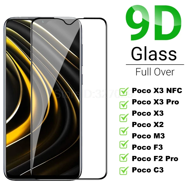 

Poco M3 Screen Protector Film For Xiaomi Poco X3 F2 Pro F3 C3 X2 X3 NFC Tempered Glass Poco X3Pro F2Pro M3 Protective Film