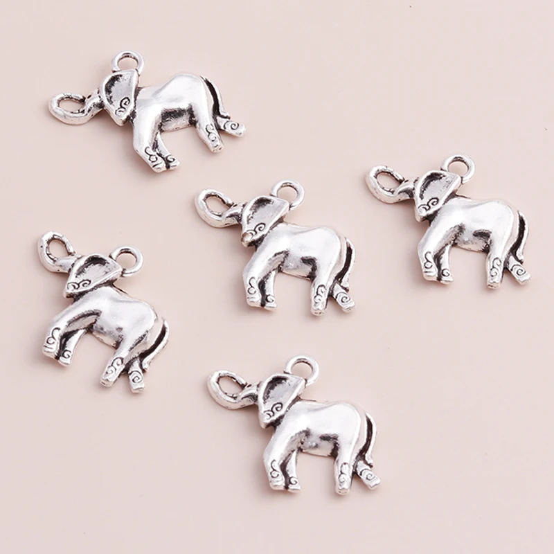 

Бусины-подвески в виде слона в стиле ретро, 10 шт., 28x22 мм, для рукоделия, аксессуары для браслетов, ожерелий, подвесок