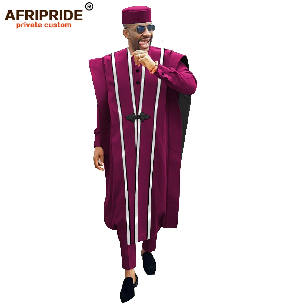 Африканская мужская одежда Agbada Robe Dashiki рубашки брюки из Анкары в стиле племени