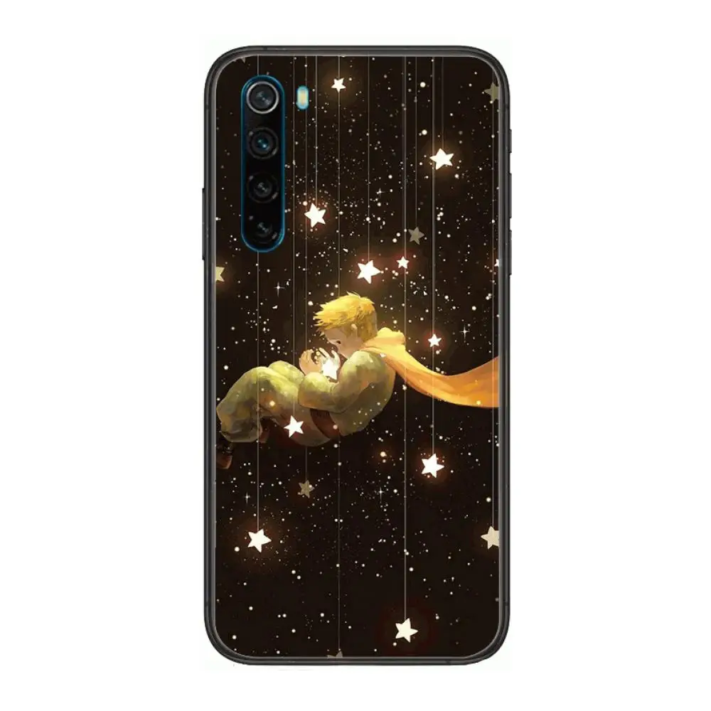 

The Little Prince Case cartoon Phone Case For XiaoMi Redmi Note 9S 8 7 6 5 A Pro T Y1 Anime Black Cover Silicone Back Pretty