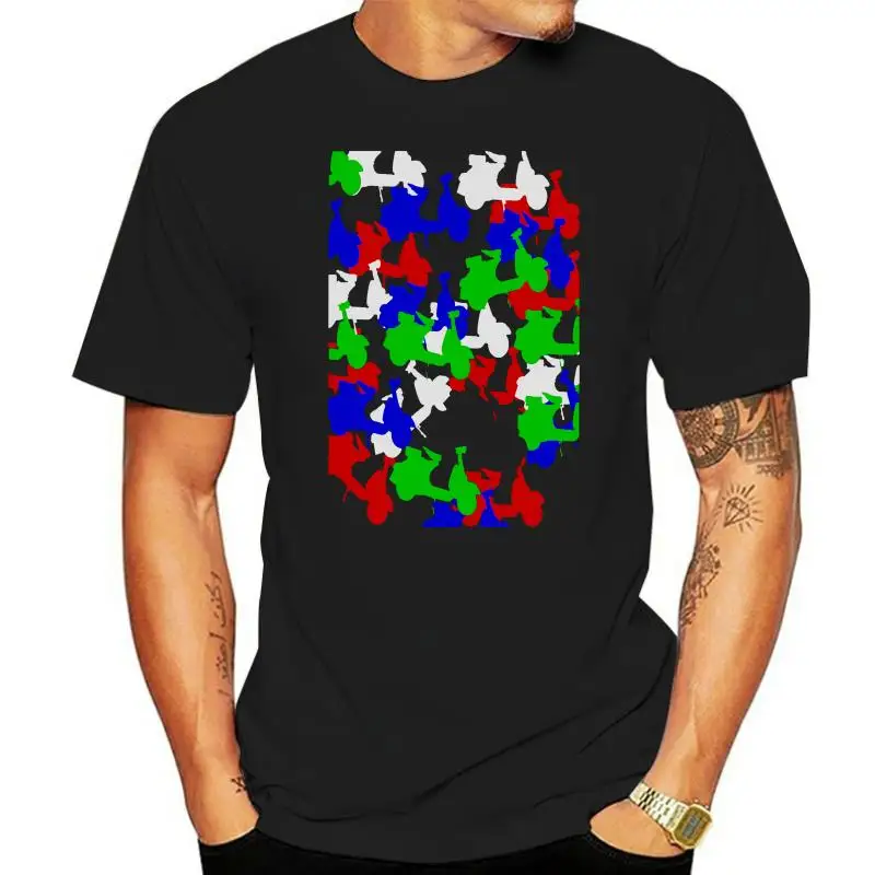 

Men Short sleeve tshirt Scooters Retro Design T Shirt cool Women t-shirt