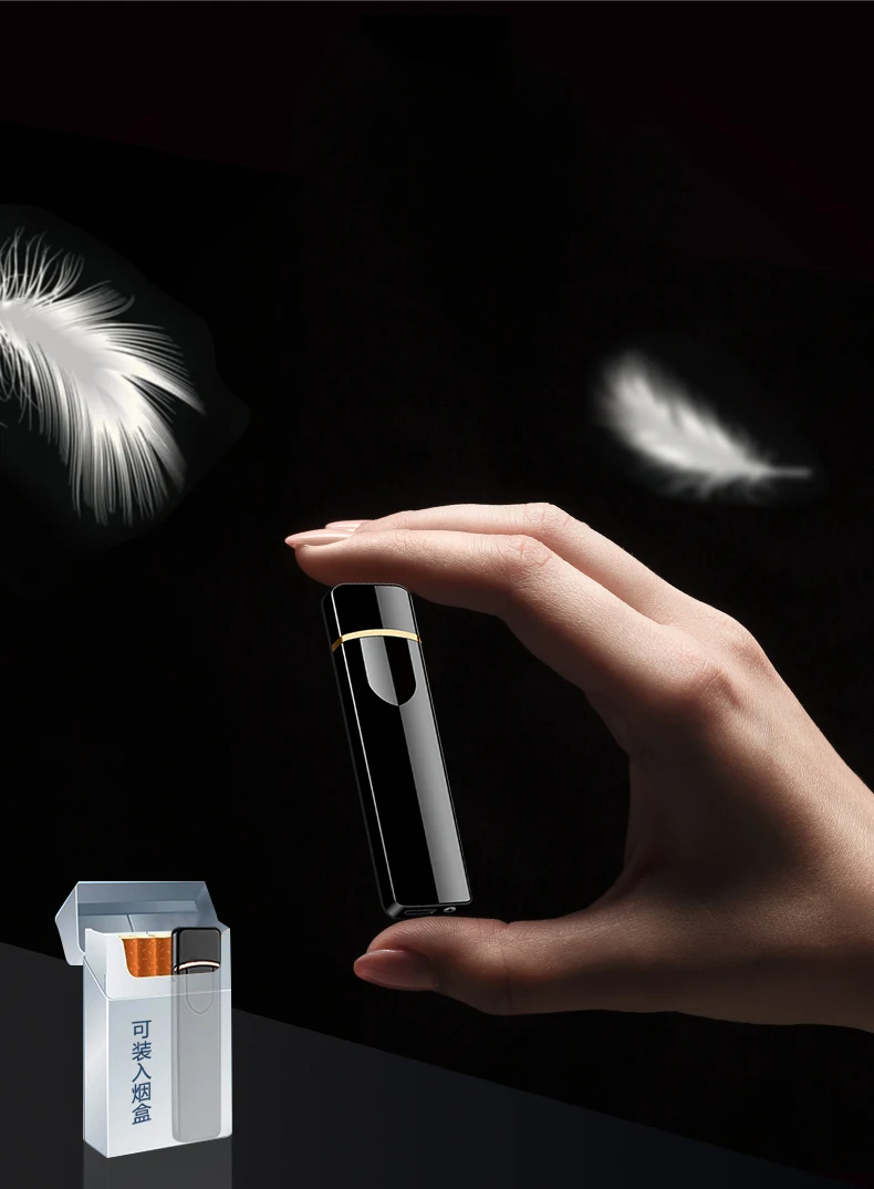 Модная Индукционная ветровка AI USB Elctronic перезаряжаемая зажигалка, Классическая Зажигалка для мужчин, для курения, Zapalniczka