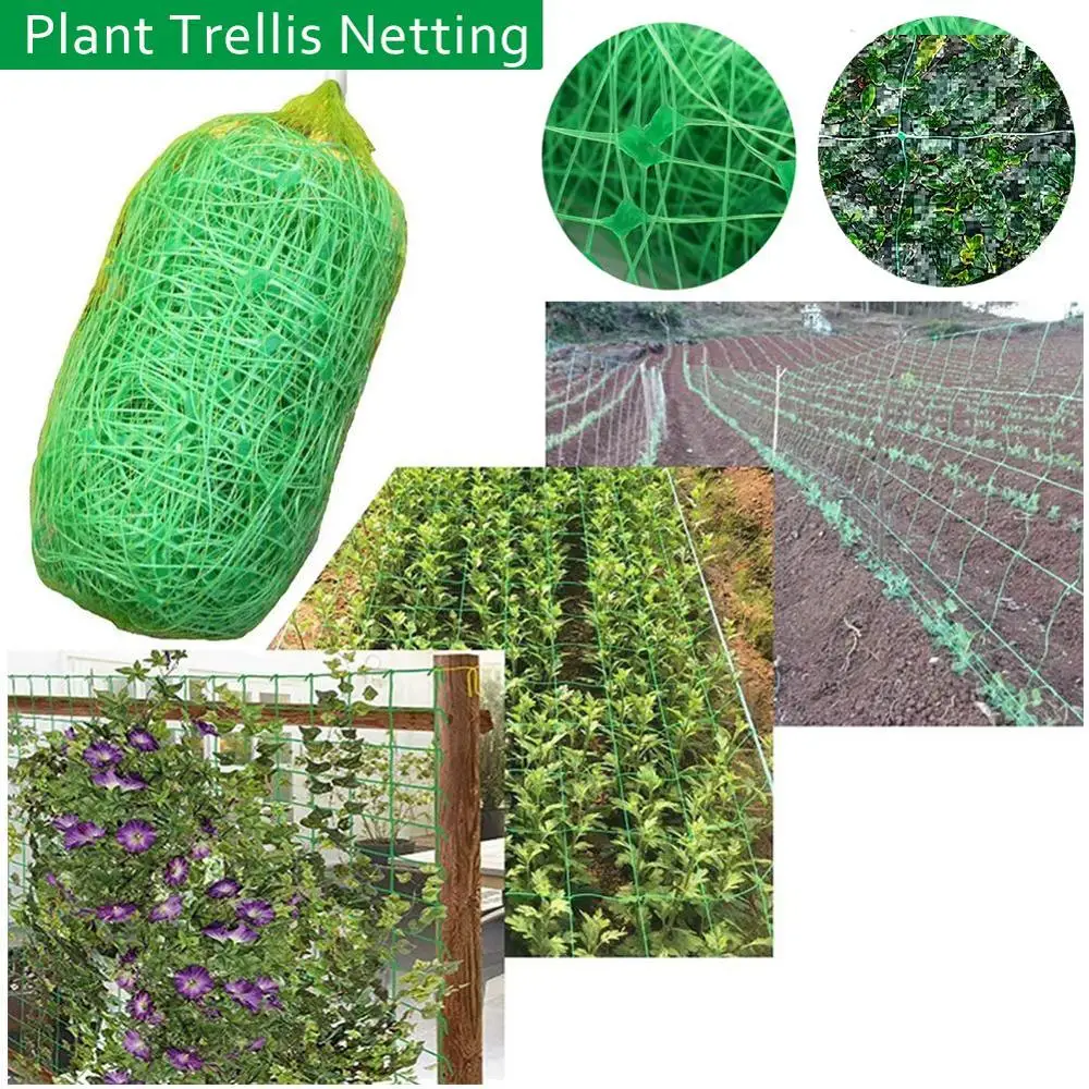 

Plant Trellis Netting Pea Netting Green Garden Netting Trellis Net for Bean Fruits Vegetables Climbing Plants