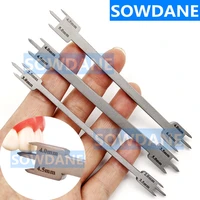 3 pieces stainless steel dental orthodontic bracket positioning height wick gauge instrument tool 0 022