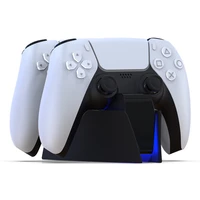For PS5 Type-C DualSense Fast Charger Dual Charging Dock Charge Station for GamePad Wireless Game Controller