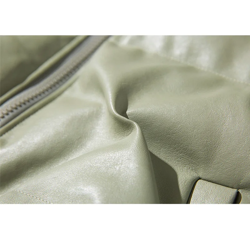 

New winter jacket men's thick warm parka coat fashion PU leather stand collar large size loose coat 5XL