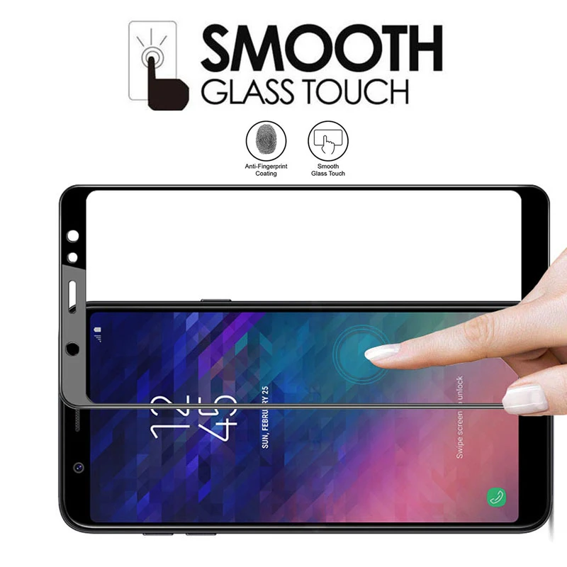 Для samsung Galaxy A9 A8 A7 A6 A5 2018 Стекло на Экран протектор 9 8 7 6 5 закаленное лист