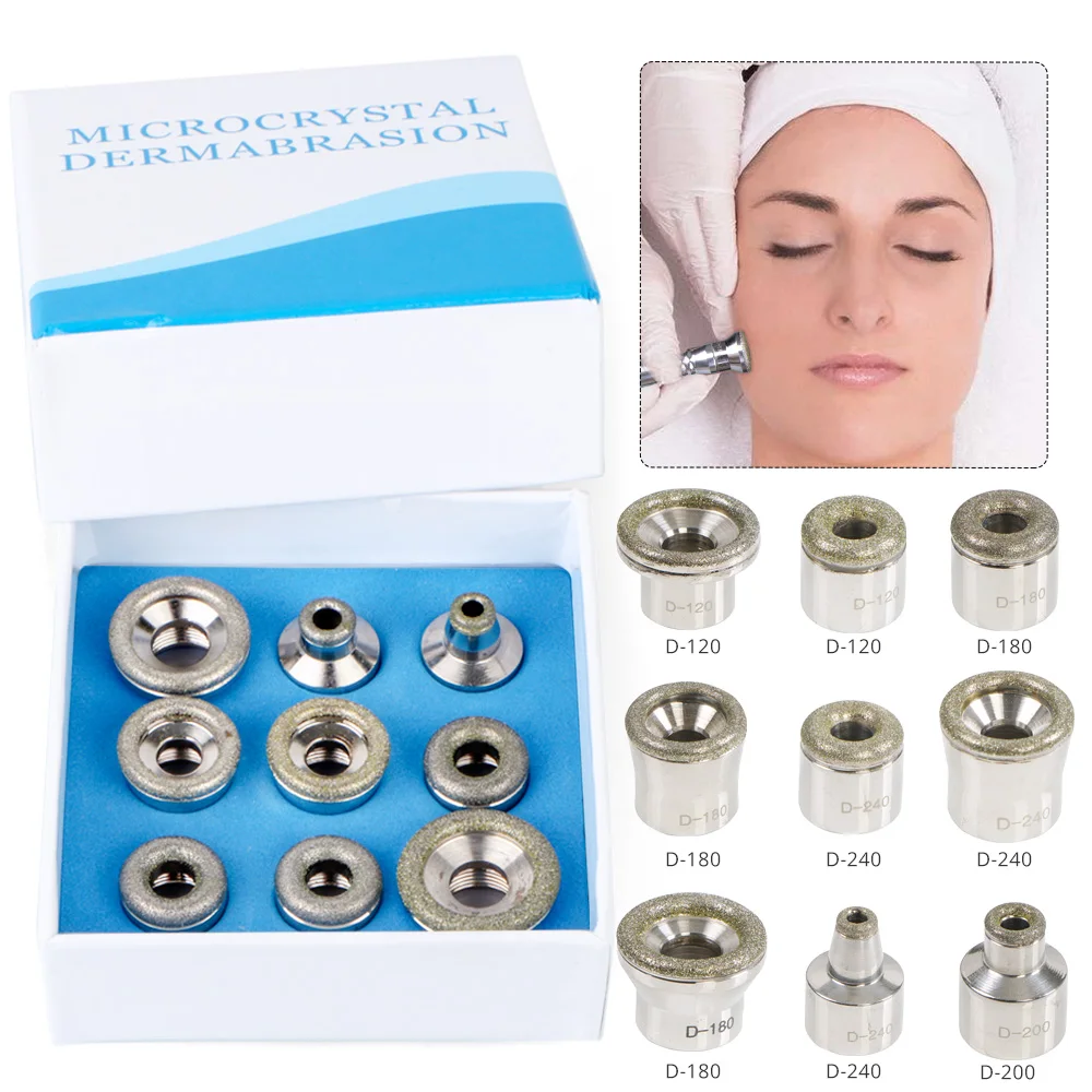 Microdermabrasion Accessary Kit 9 or 6 Tips Diamond Dermabrasion Face Skin Peeling Rejunvenation Wand | Красота и здоровье