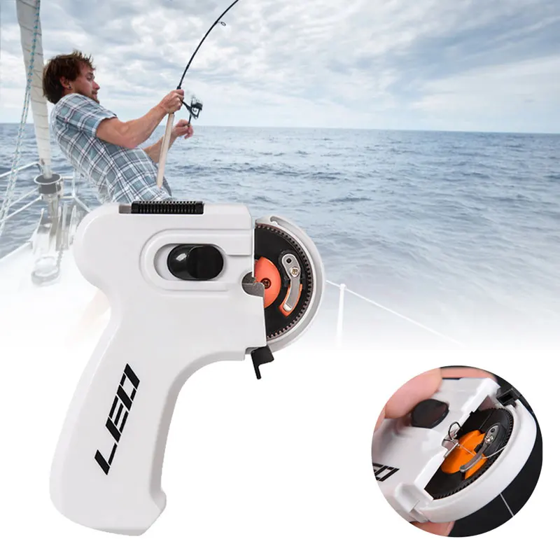 Electric Automatic Fishing Hook Lines Tying Portable Fast Fishing Hooks Tie Machine Fishing Accessories Tie Line 2 Styles