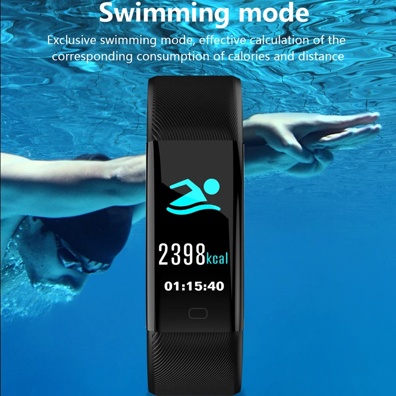 Greentiger F07 Plus умный Браслет OLED цветной экран Bluetooth Smart Band IP68 водонепроницаемый