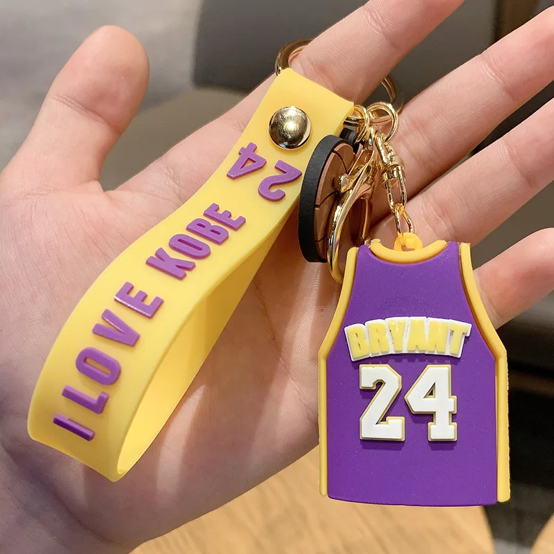 

Creative Simulation James Kobe Bryant Jersey KeyChain Basketball Player Clothes Pendant Souvenir Personaliz Gift Key Chain Ring