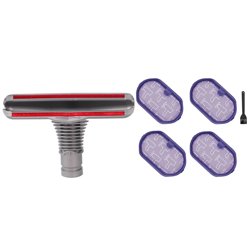 

4 шт. фильтр Dyson DC44 + 2 щетки для чистки, моющийся предварительный фильтр с насадкой, головка AD-Bed, всасывающая головка для Dyson DC16/DC30